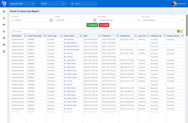 Visitor Management Software Reports